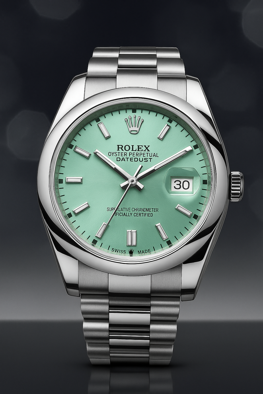 ROLEX  men’s stainless steel watch |thezeit