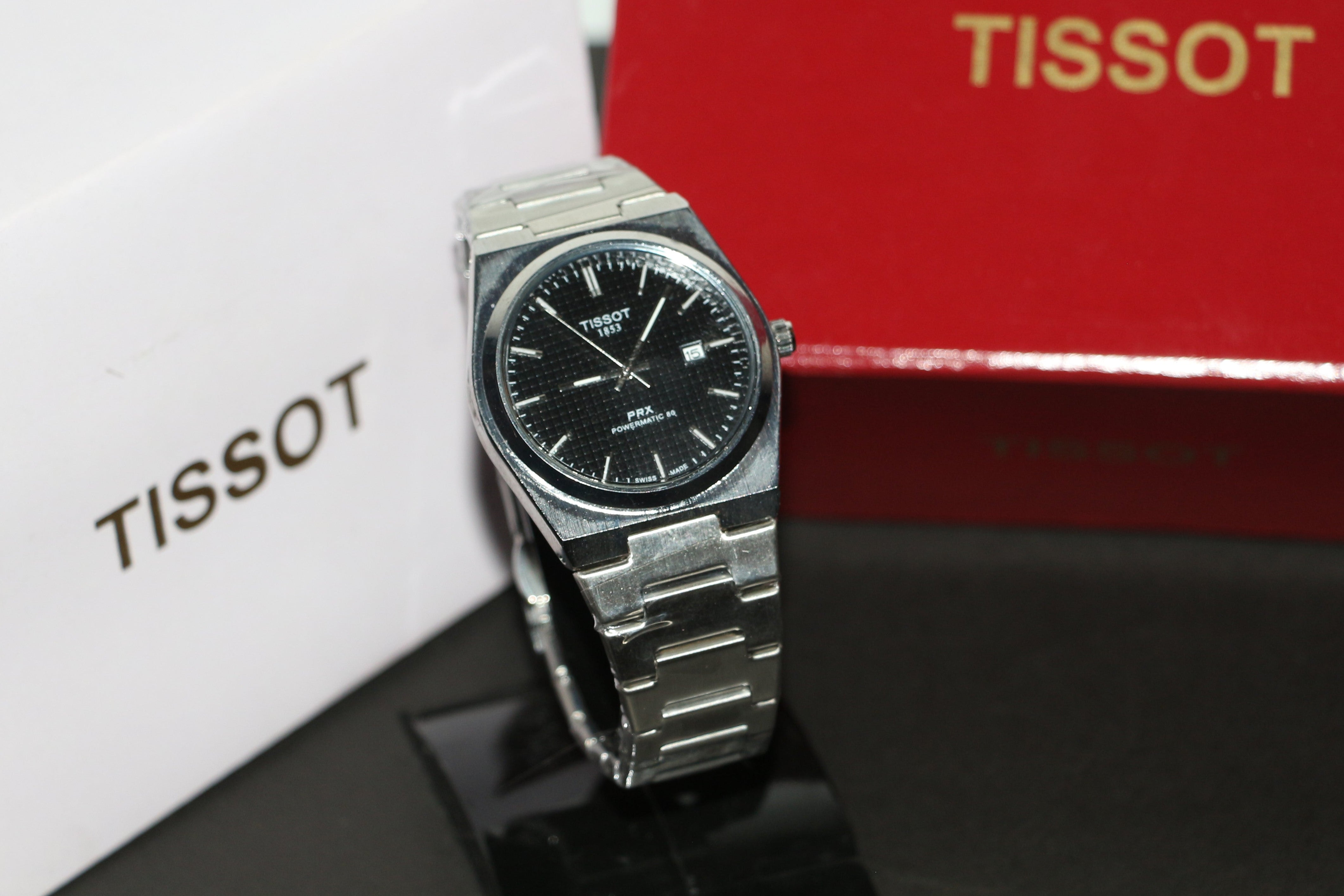Tissot PRX Powermatic 80 Steel Black Dial Men Automatic Watch T137.407.11.051.00