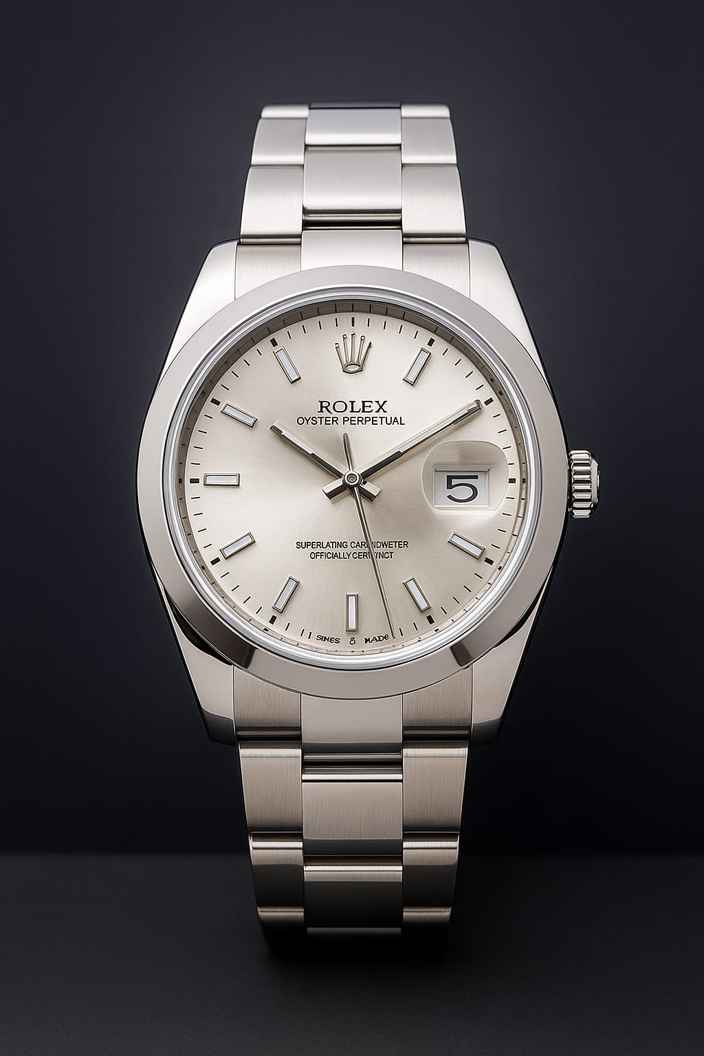 ROLEX  men’s stainless steel watch |thezeit