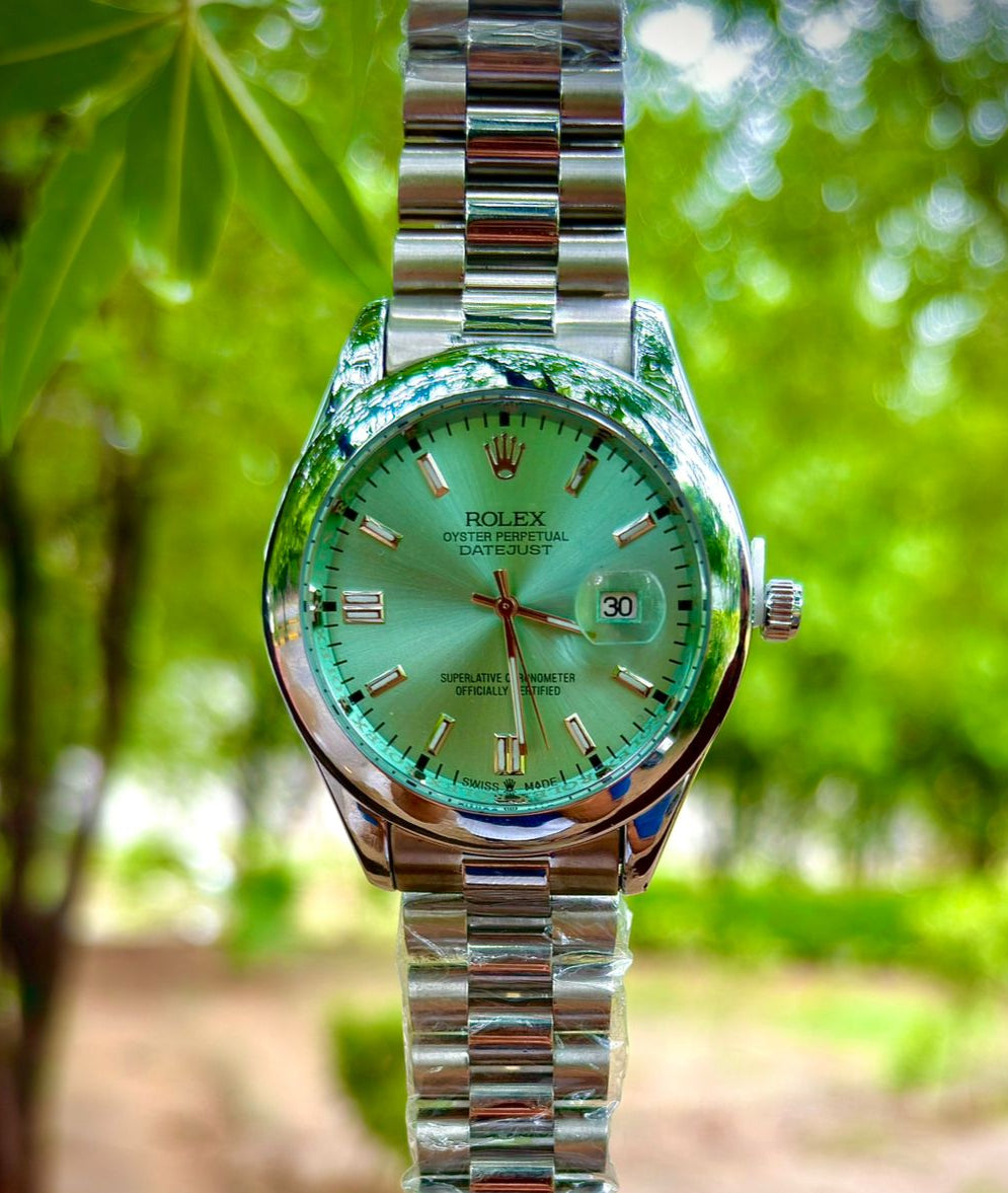 ROLEX  men’s stainless steel watch |thezeit
