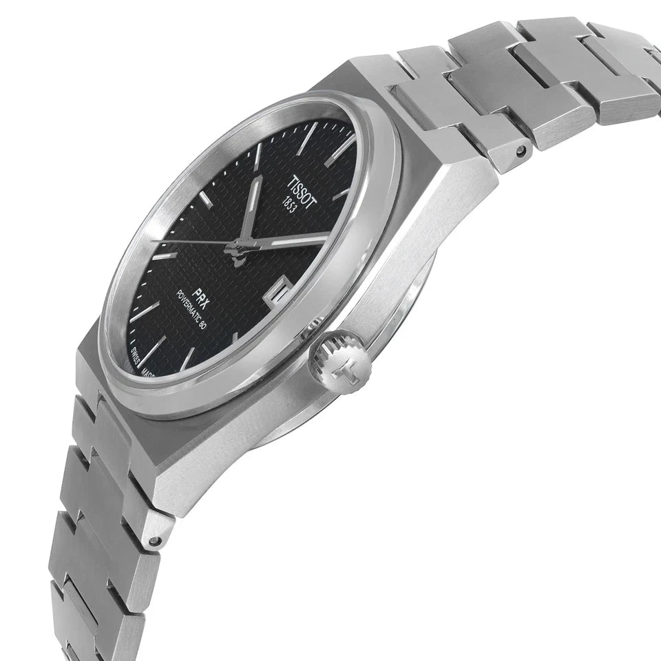Tissot PRX Powermatic 80 Steel Black Dial Men Automatic Watch T137.407.11.051.00